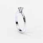 Inel de Logodnă Solitar cu Diamant Briliant - IKA0017