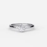 Inel de Logodnă Solitar cu Diamant Briliant - IKA0017 - imagine 5