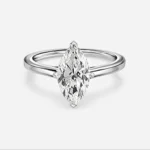 Inel de Logodna Solitar cu Diamant Taietura Marquise - IKA0011