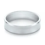 Verighete din Aur Alb Concave – VKA0011 - imagine 2