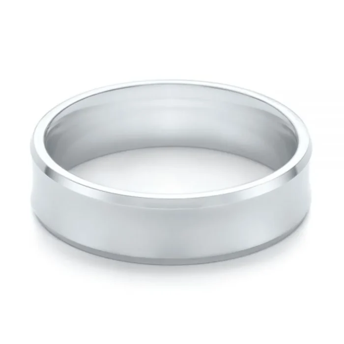 Verighete din Aur Alb Concave – VKA0011 - imagine 2