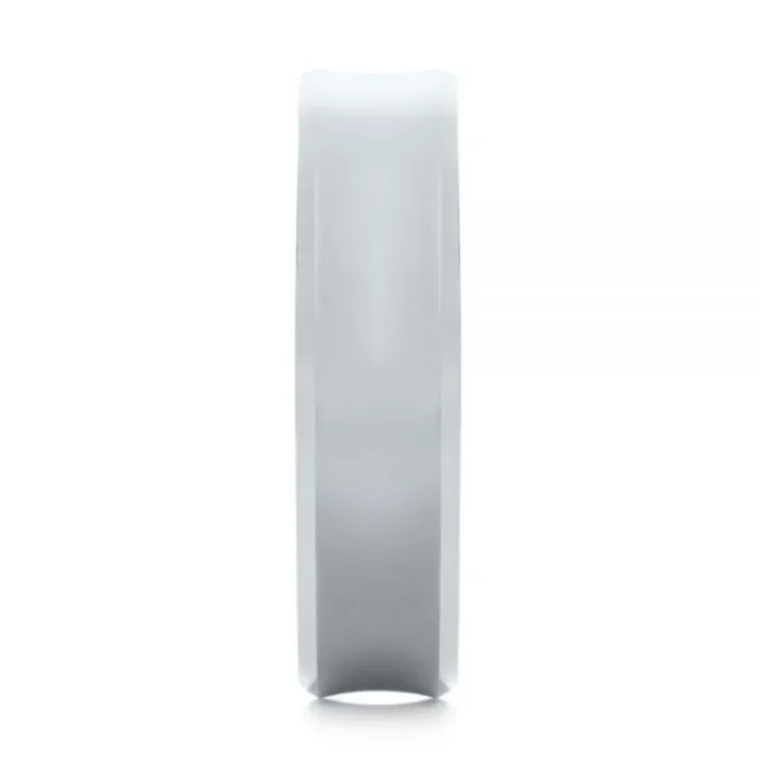 Verighete din Aur Alb Concave – VKA0011 - imagine 3