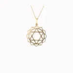 Pandantiv din aur Anahata Chakra inimii