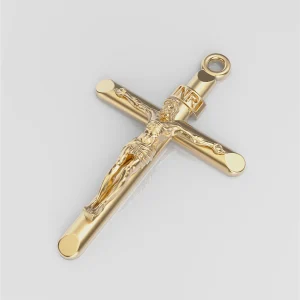 crucifix din aur