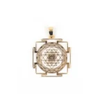 Pandantiv din aur Shri Yantra - 3 cm - patrat